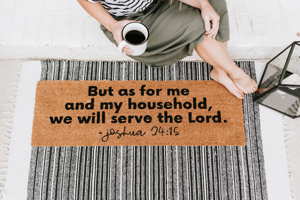 XL Scripture Doormat | Joshua 24:15