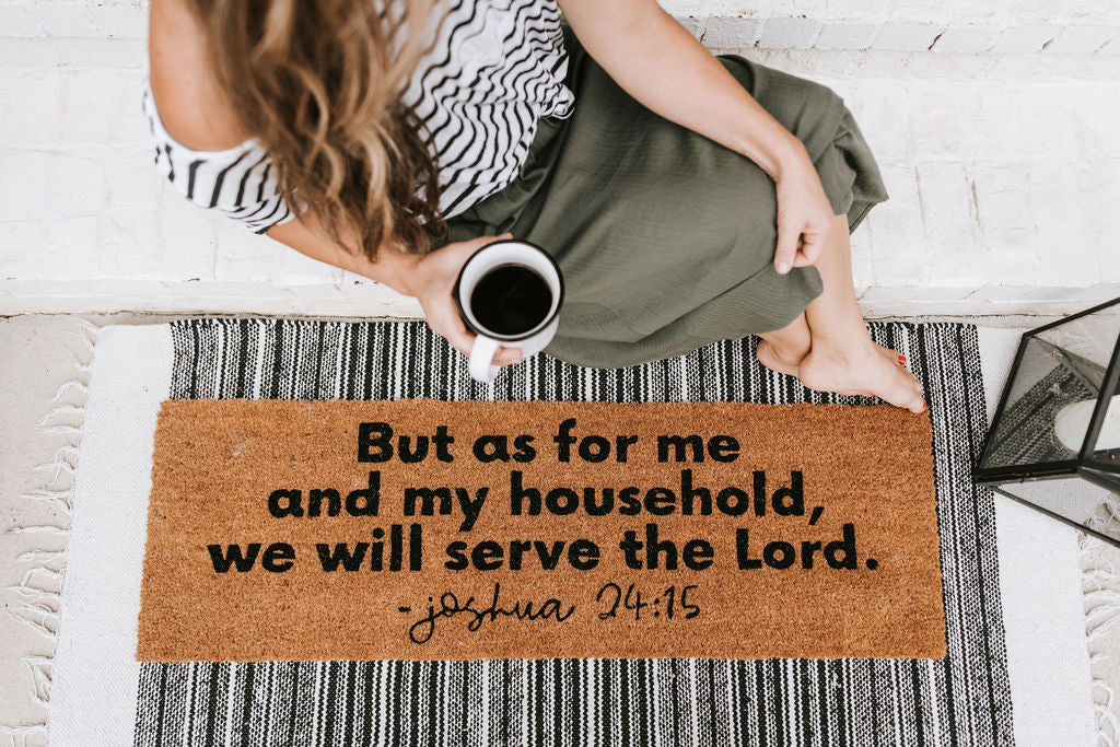 XL Scripture Doormat | Joshua 24:15
