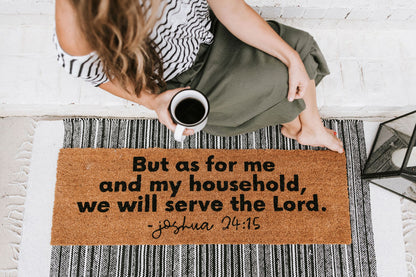 XL Scripture Doormat | Joshua 24:15