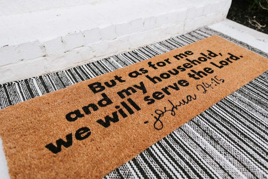 XL Scripture Doormat | Joshua 24:15