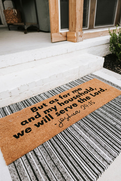 XL Scripture Doormat | Joshua 24:15