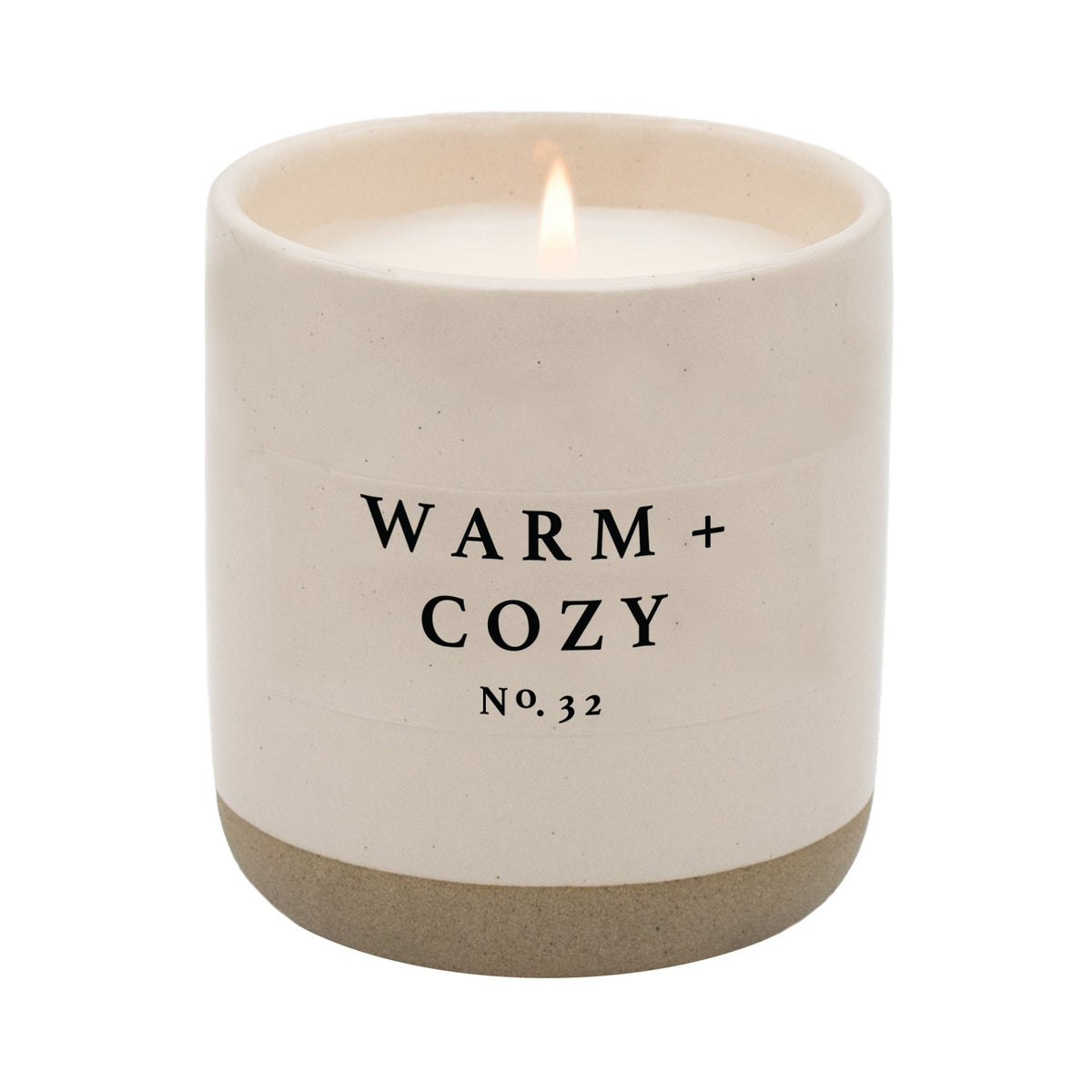 Sweet Water Decor - WARM & COZY SOY CANDLE | 12 OZ STONEWARE JAR CANDLE