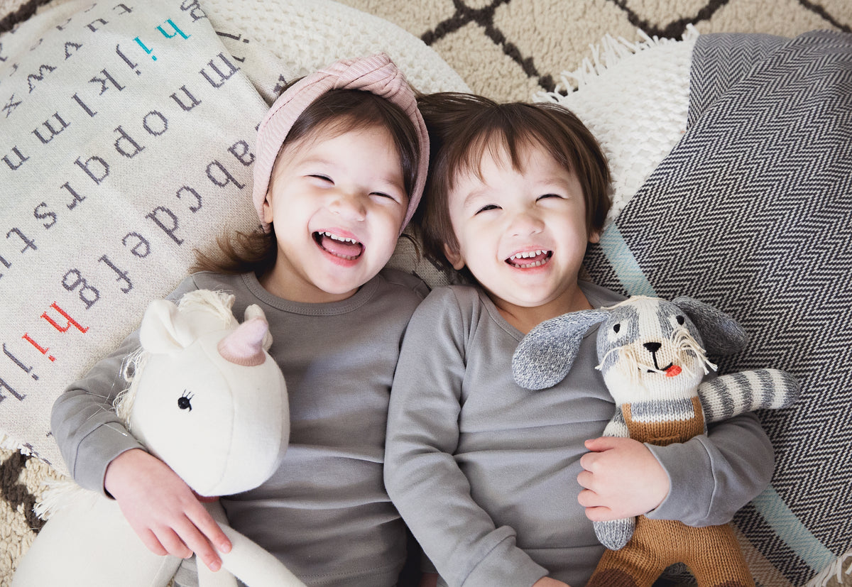 Organic Baby + Kids Pajama Set | Neutral Gray