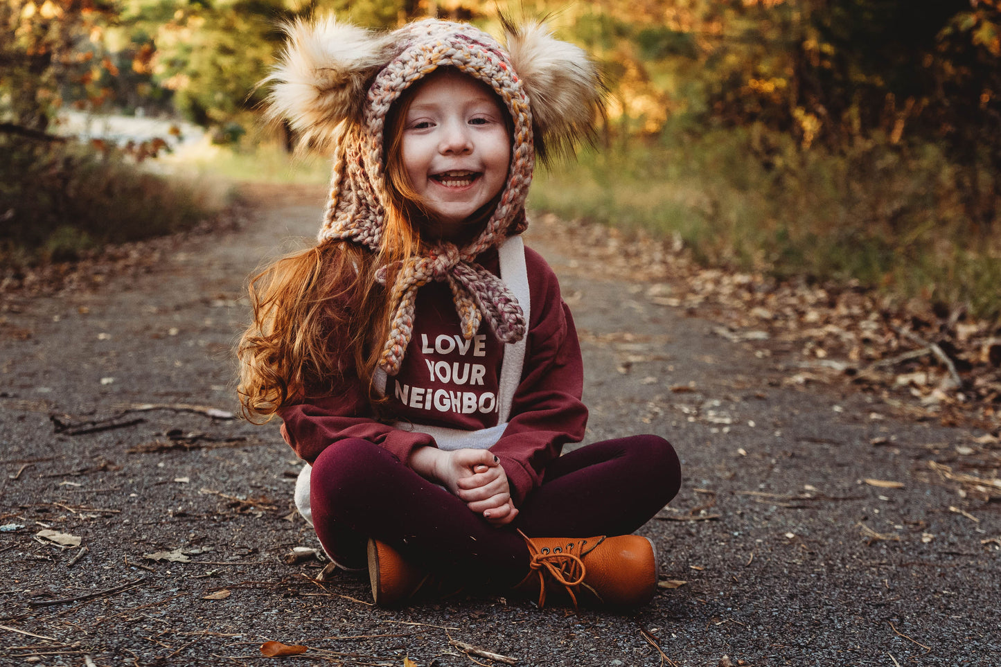 Love Your Neighbor Kids Sweatshirt | GOTS Certified Organic Cotton