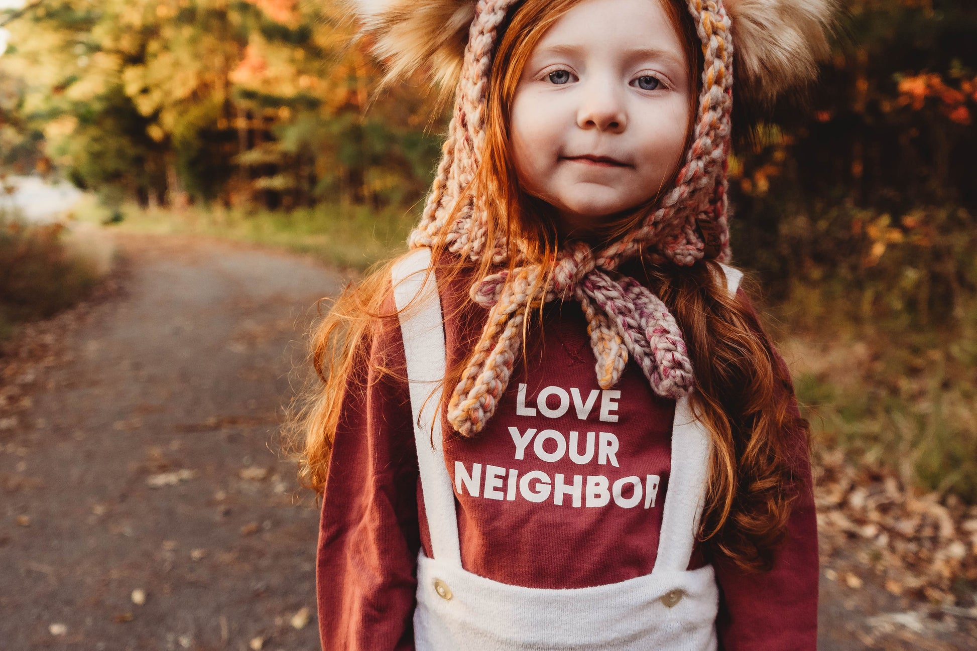 Love Your Neighbor Kids Sweatshirt | GOTS Certified Organic Cotton