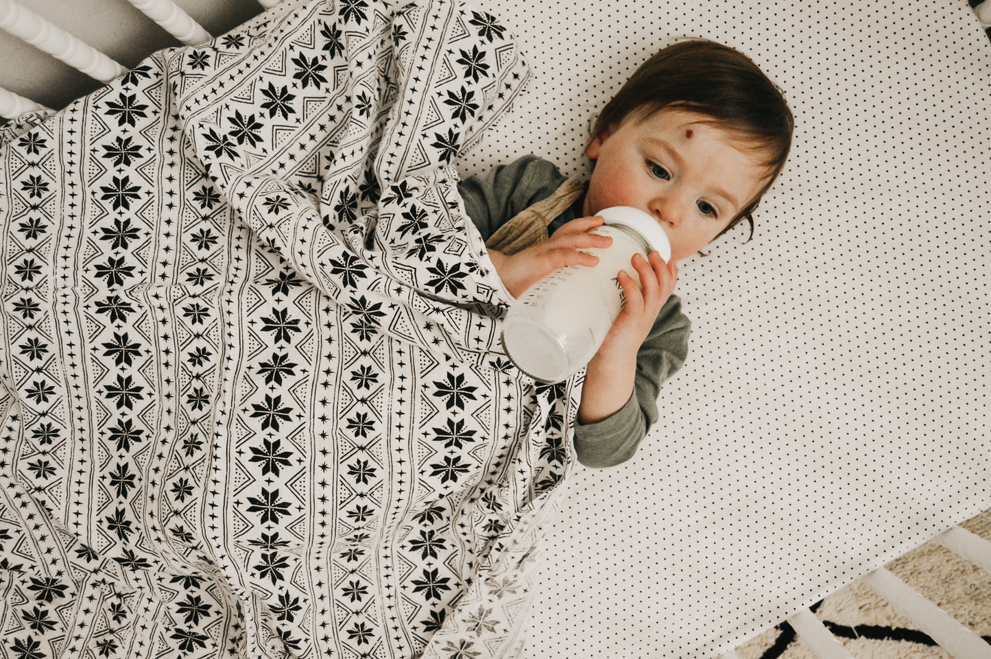Nordic Winter Organic Swaddle | GOTS Certified Organic Cotton Muslin