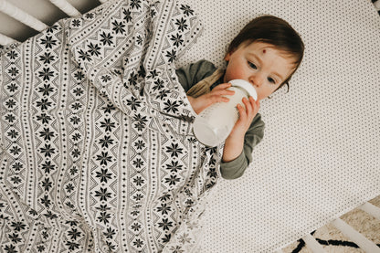 Nordic Winter Organic Swaddle | GOTS Certified Organic Cotton Muslin