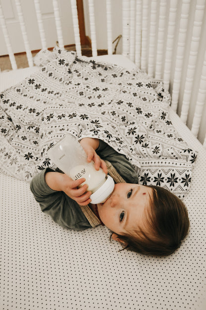 Nordic Winter Organic Swaddle | GOTS Certified Organic Cotton Muslin