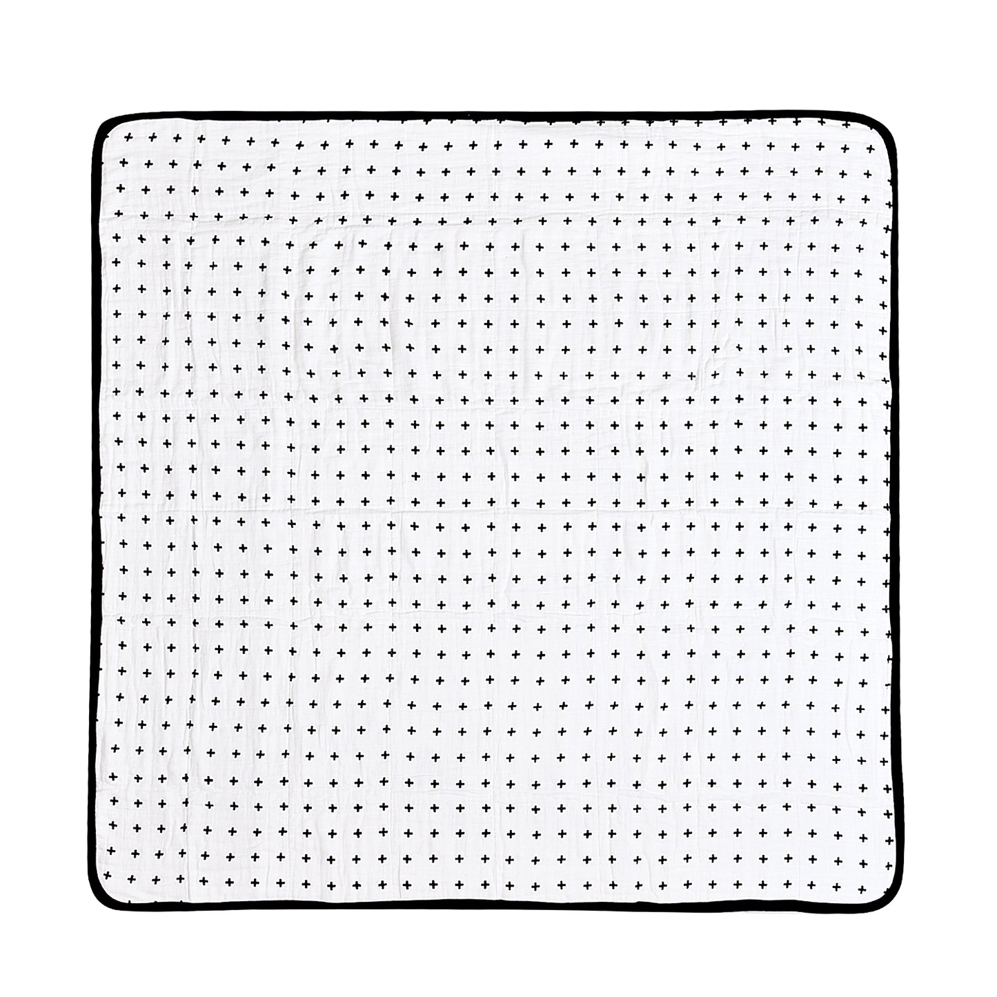 Swiss Cross + Isaiah 49:16 Reversible Muslin Quilt | GOTS Certified Organic Cotton Muslin | 8 Layer