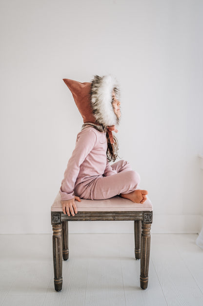 Organic Baby + Kids Pajama Set | Mauve