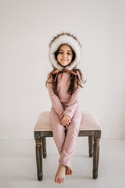 Organic Baby + Kids Pajama Set | Mauve