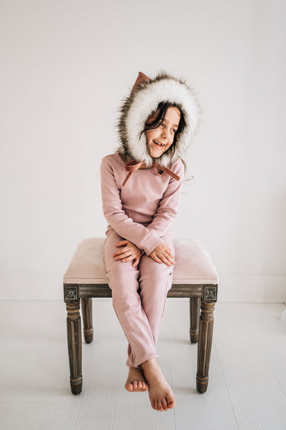 Organic Baby + Kids Pajama Set | Mauve