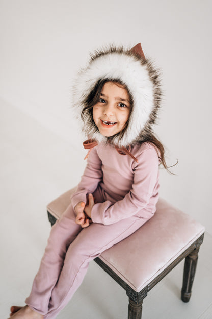 Organic Baby + Kids Pajama Set | Mauve