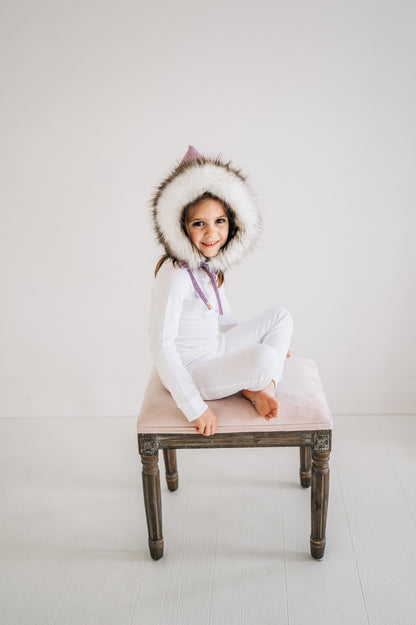 Organic Baby + Kids Pajama Set | White