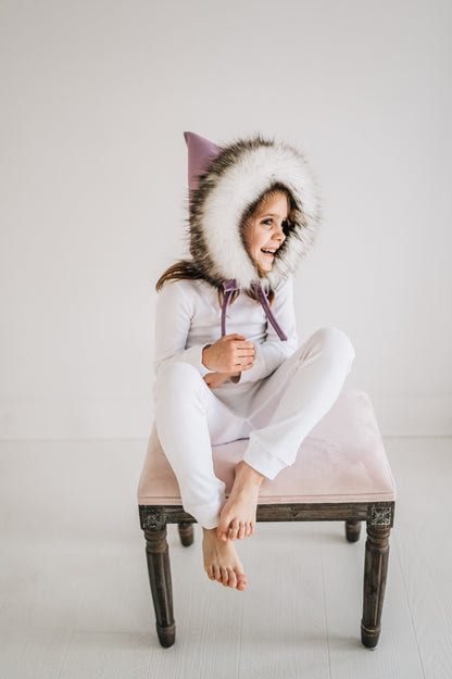 Organic Baby + Kids Pajama Set | White