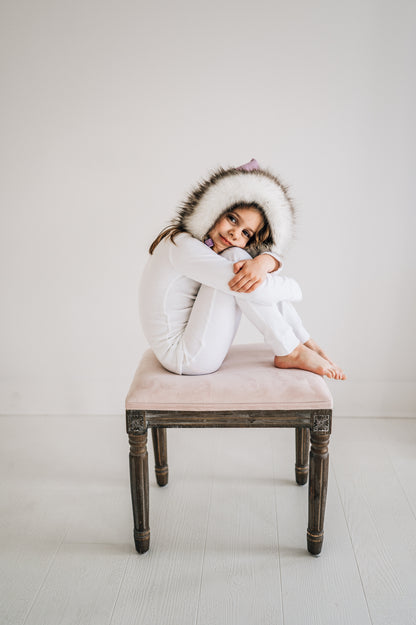 Organic Baby + Kids Pajama Set | White