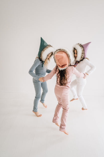 Organic Baby + Kids Pajama Set | White