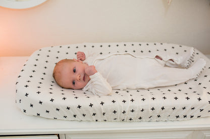Swiss Cross Organic Changing Pad Cover