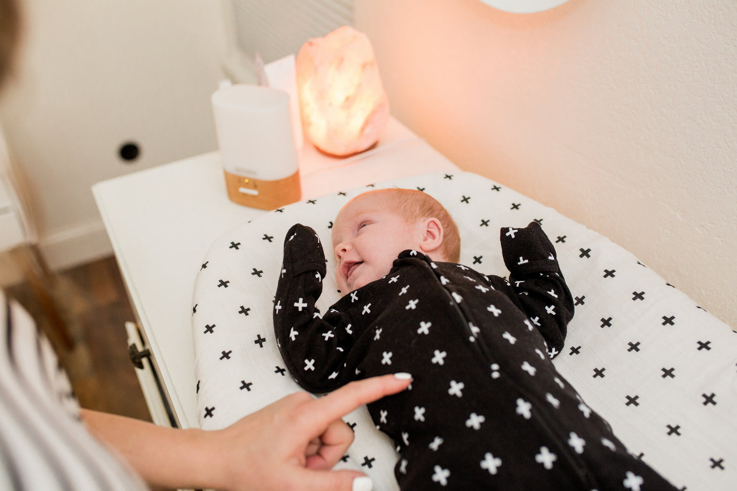 Swiss Cross Organic Changing Pad Cover