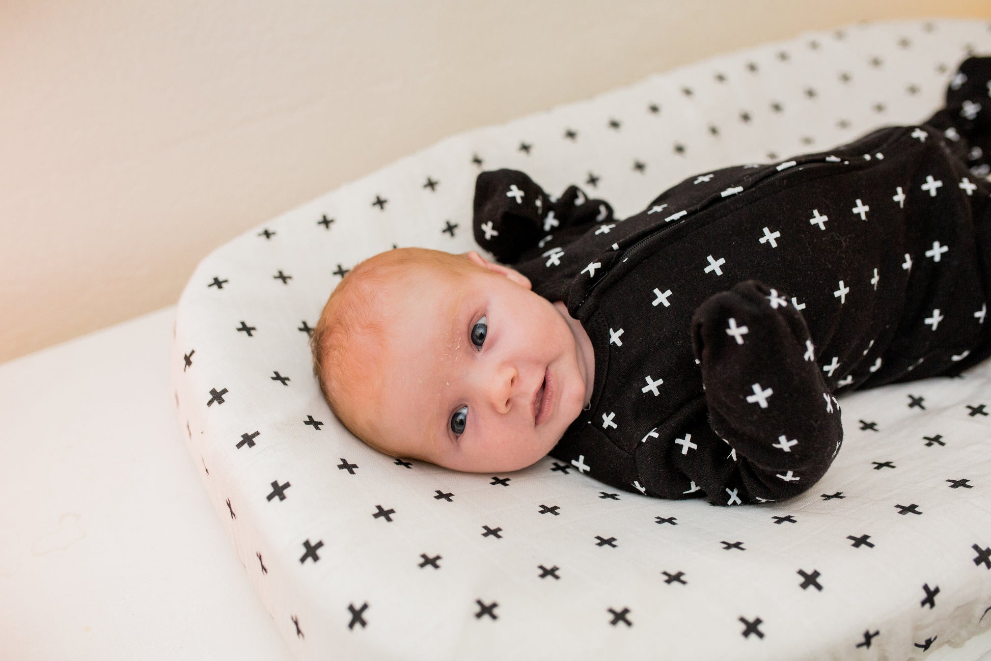 Swiss Cross Organic Changing Pad Cover