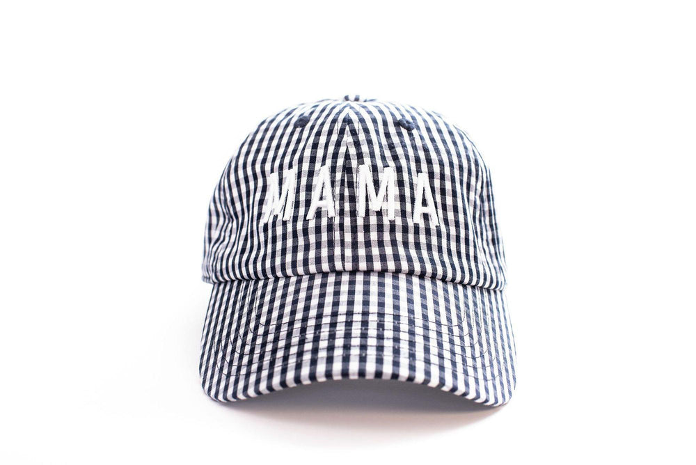 Rey to Z Baseball Hat - Mama in Blue Gingham