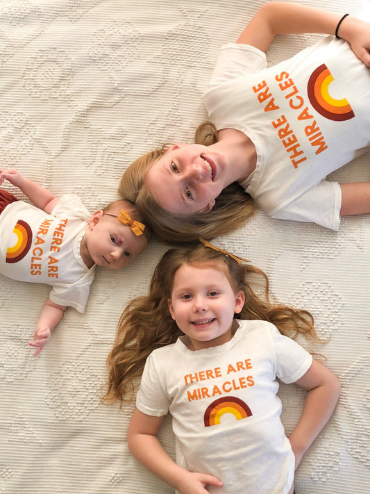 There Are Miracles GOTS certified organic cotton kids crewneck tee