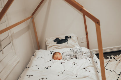 Organic Button Footie | GOTS Certified Organic Cotton | Signature Prints
