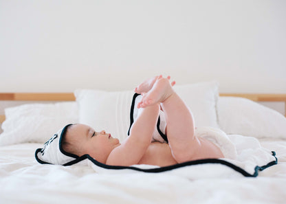 'Sup Ladies Muslin + Terry Hooded Baby Towel | GOTS Certified Organic Cotton Muslin Hood