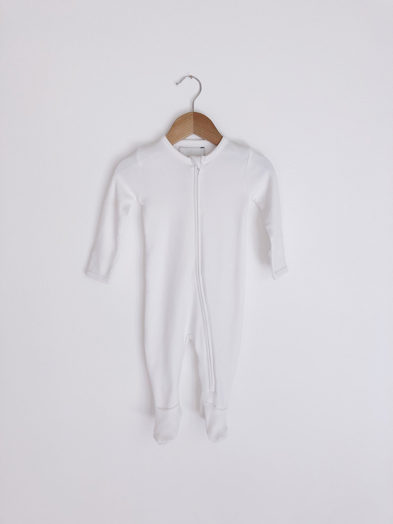 Organic Zip Footie | GOTS Certified Organic Cotton | Solid Colors