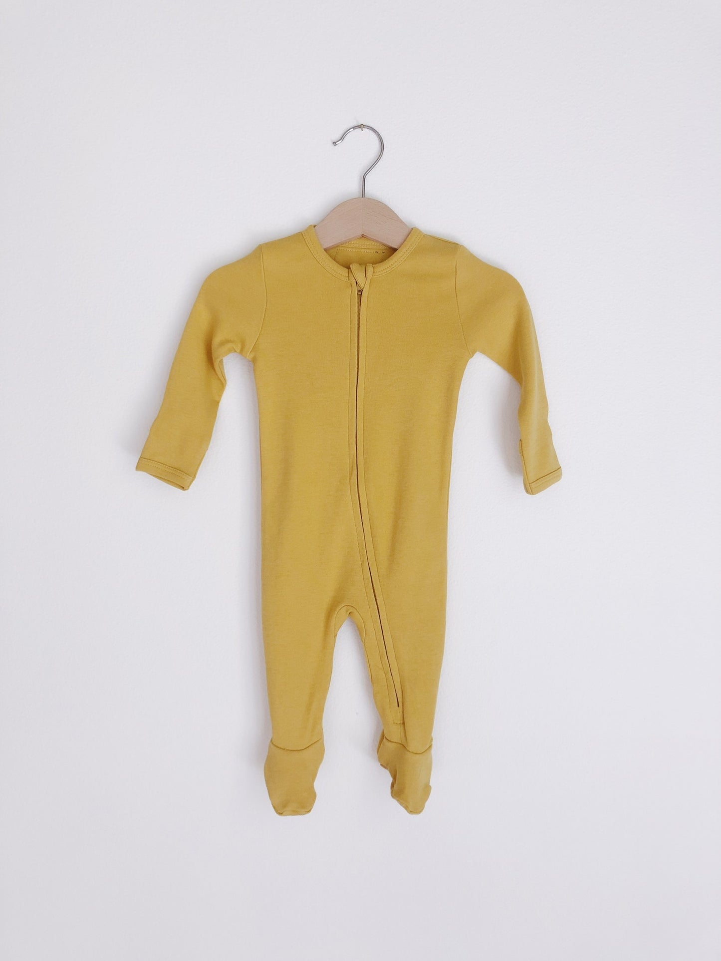 Organic Zip Footie | GOTS Certified Organic Cotton | Solid Colors