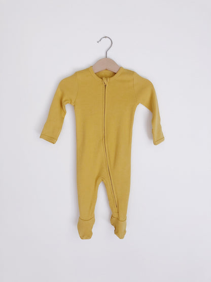Organic Zip Footie | GOTS Certified Organic Cotton | Solid Colors