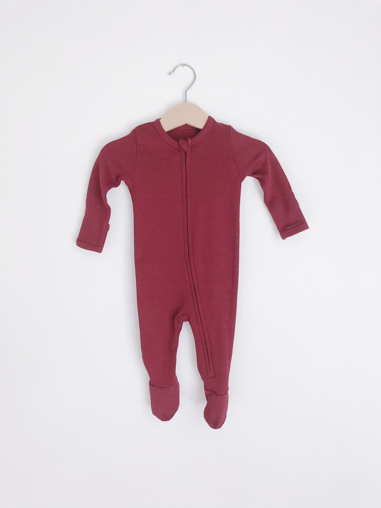 Organic Zip Footie | GOTS Certified Organic Cotton | Solid Colors