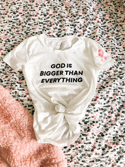God is bigger than everything Unisex Crewneck Tee -  Cloud