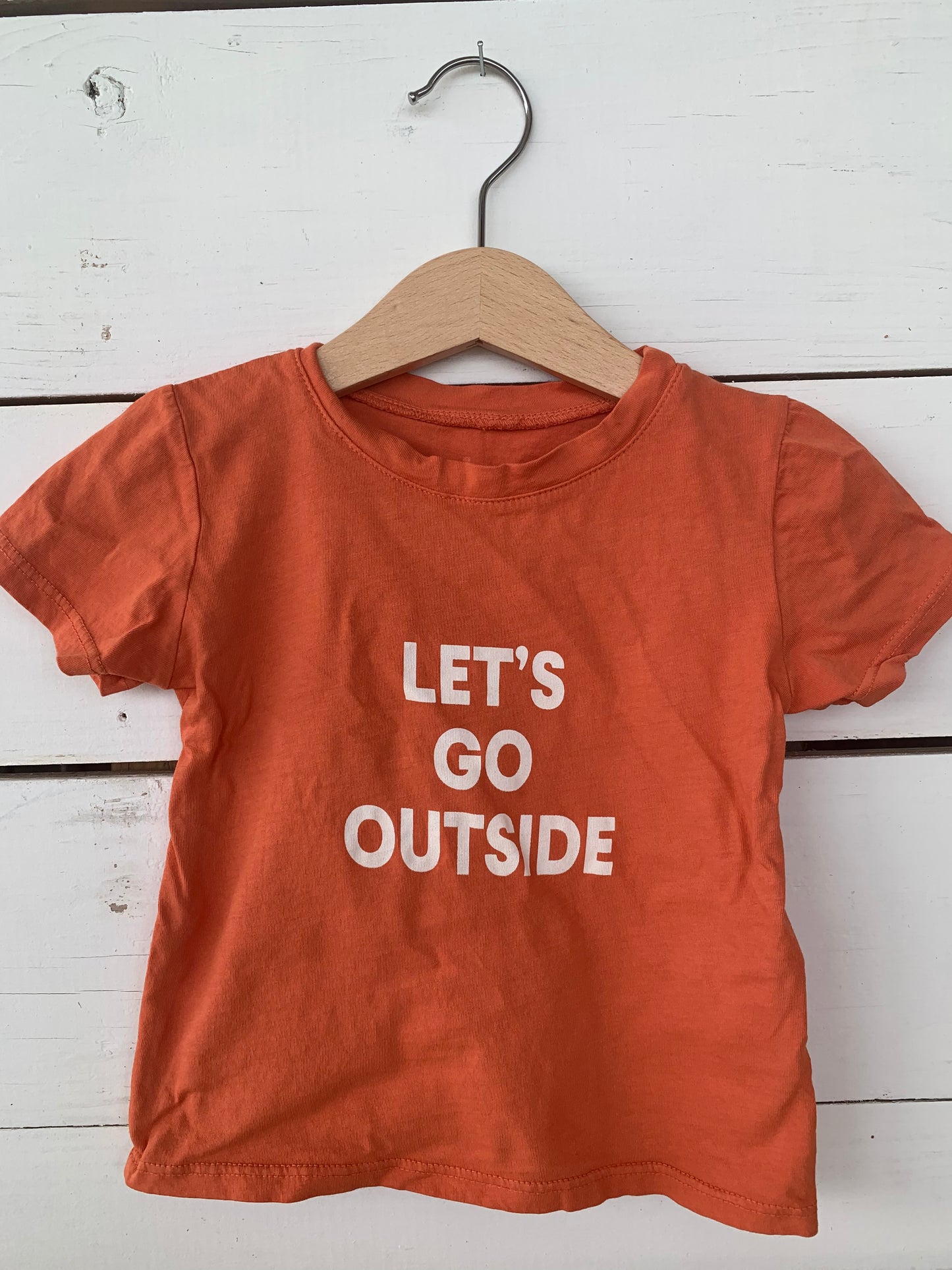 Let's go outside Kid's Crewneck Tee