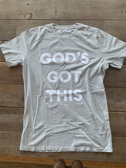 *IMPERFECT* God's Got this Unisex Crewneck Tee -  Light Gray