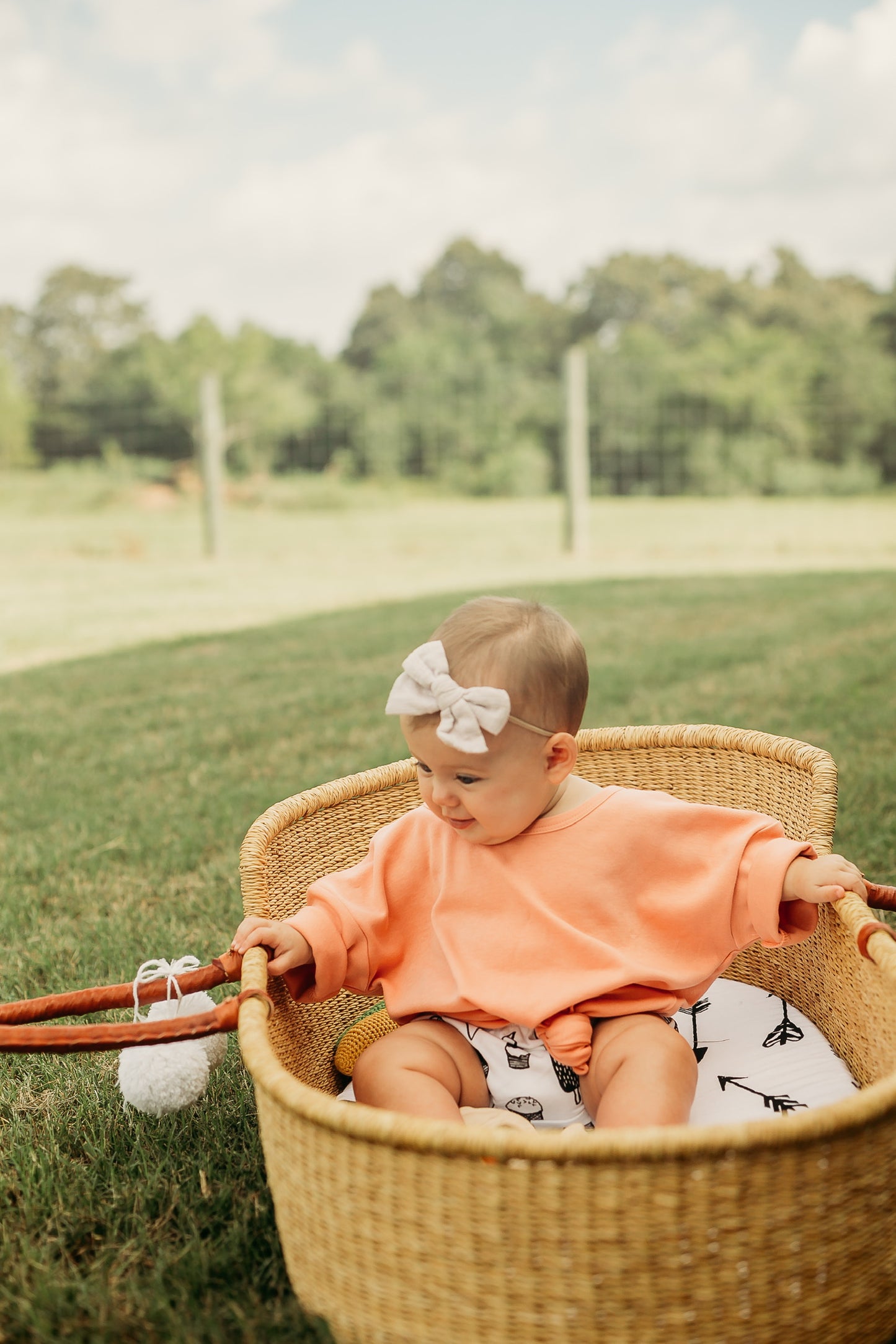 Arrows Bassinet + Small Changing Pad Sheet | GOTS Certified Organic Cotton Muslin