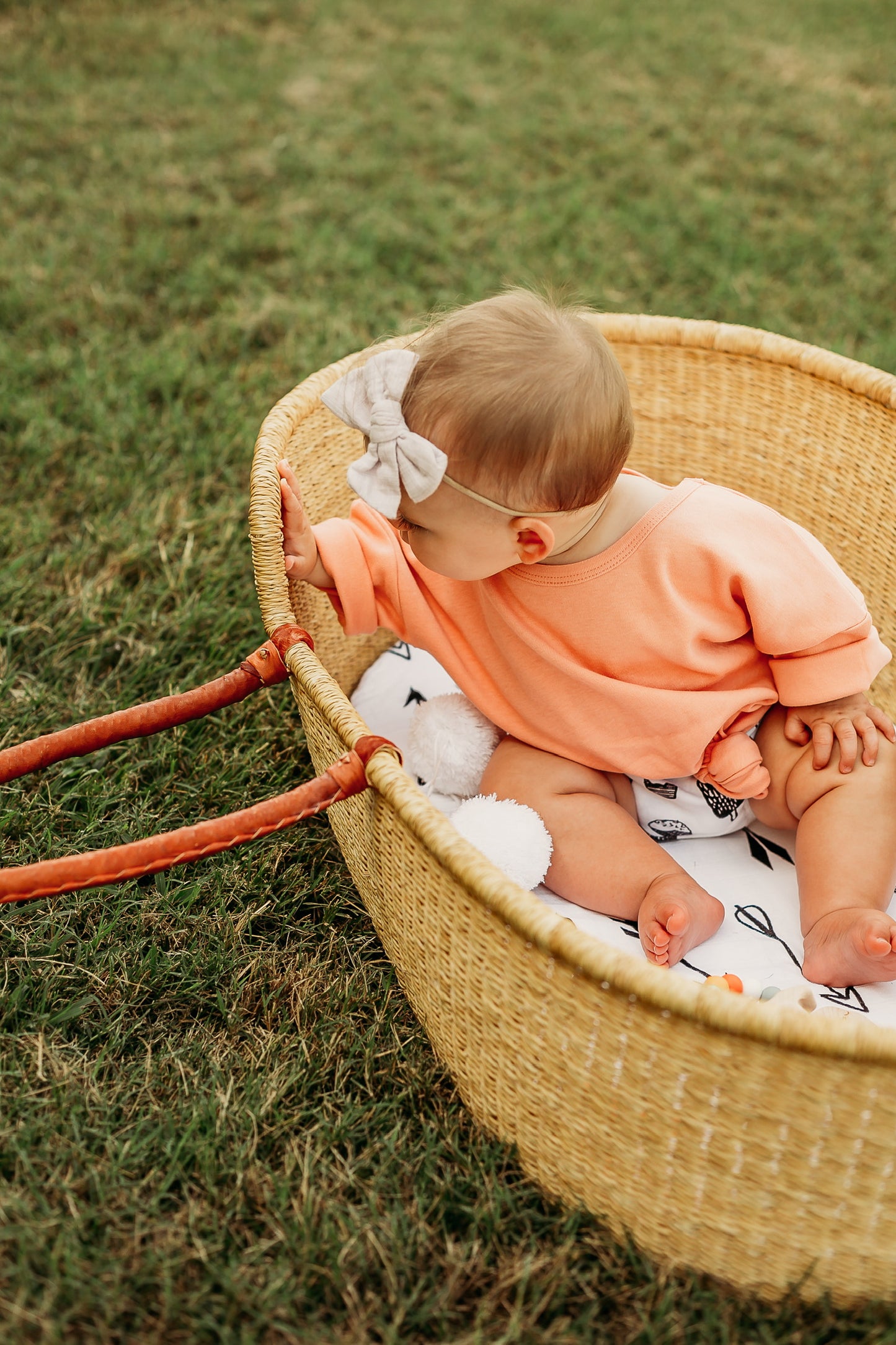 Arrows Bassinet + Small Changing Pad Sheet | GOTS Certified Organic Cotton Muslin