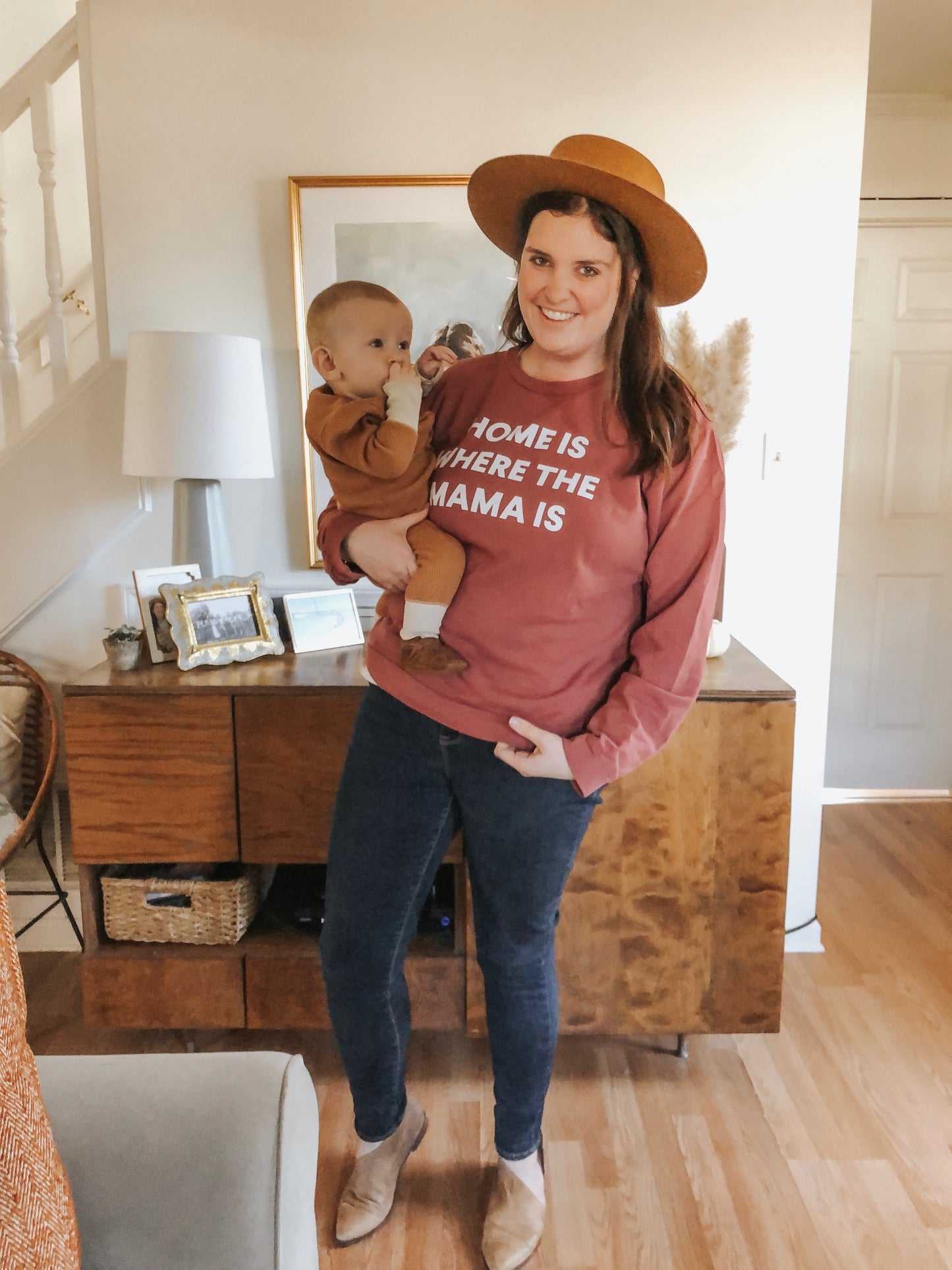 Home Is Where the Mama Is Adult Sweatshirt | GOTS Certified Organic Cotton