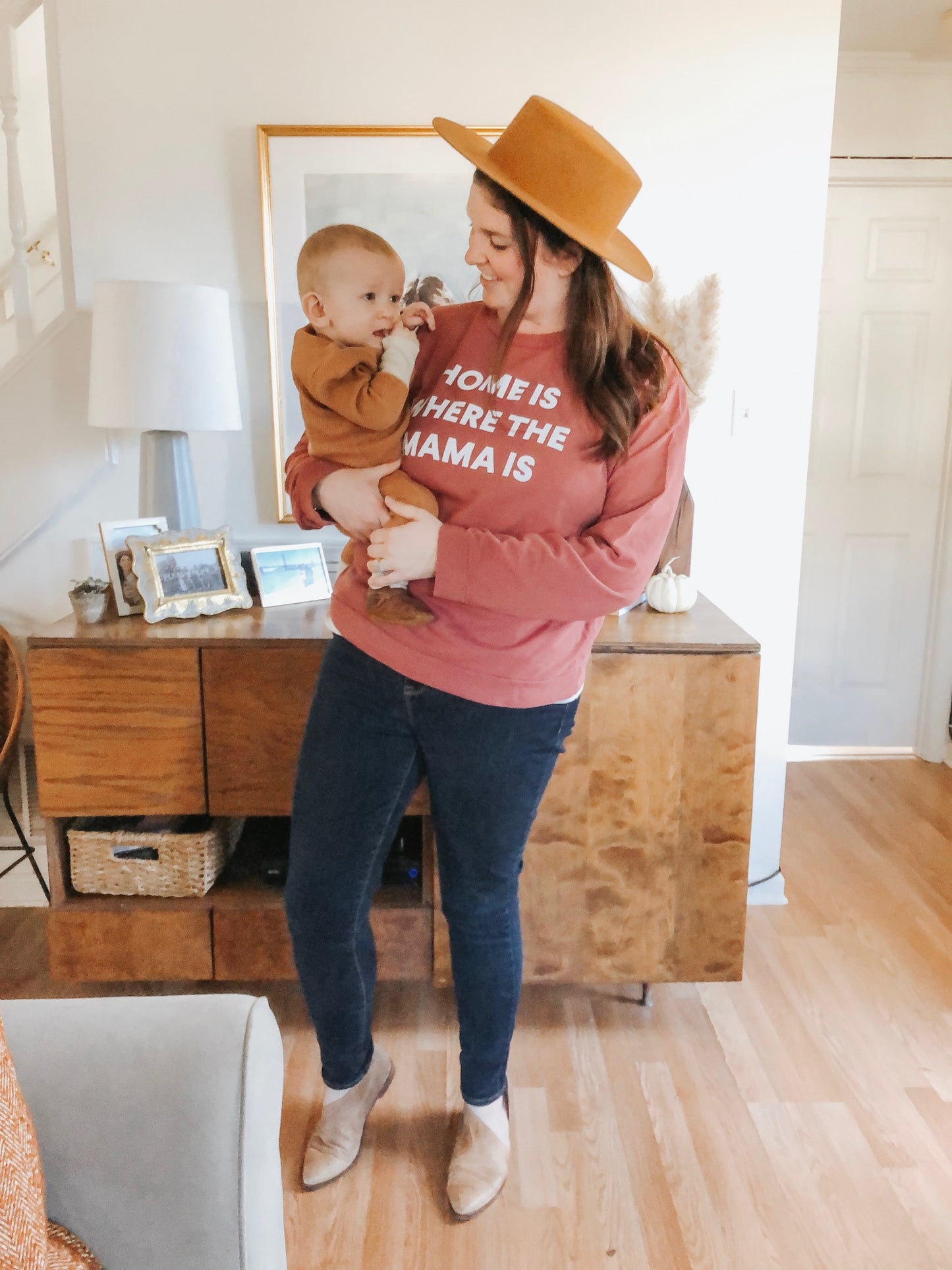 Home Is Where the Mama Is Adult Sweatshirt | GOTS Certified Organic Cotton