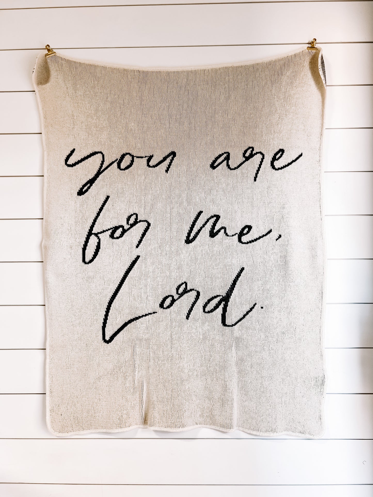 You Are for Me, Lord Recycled Cotton Throw | Made in USA