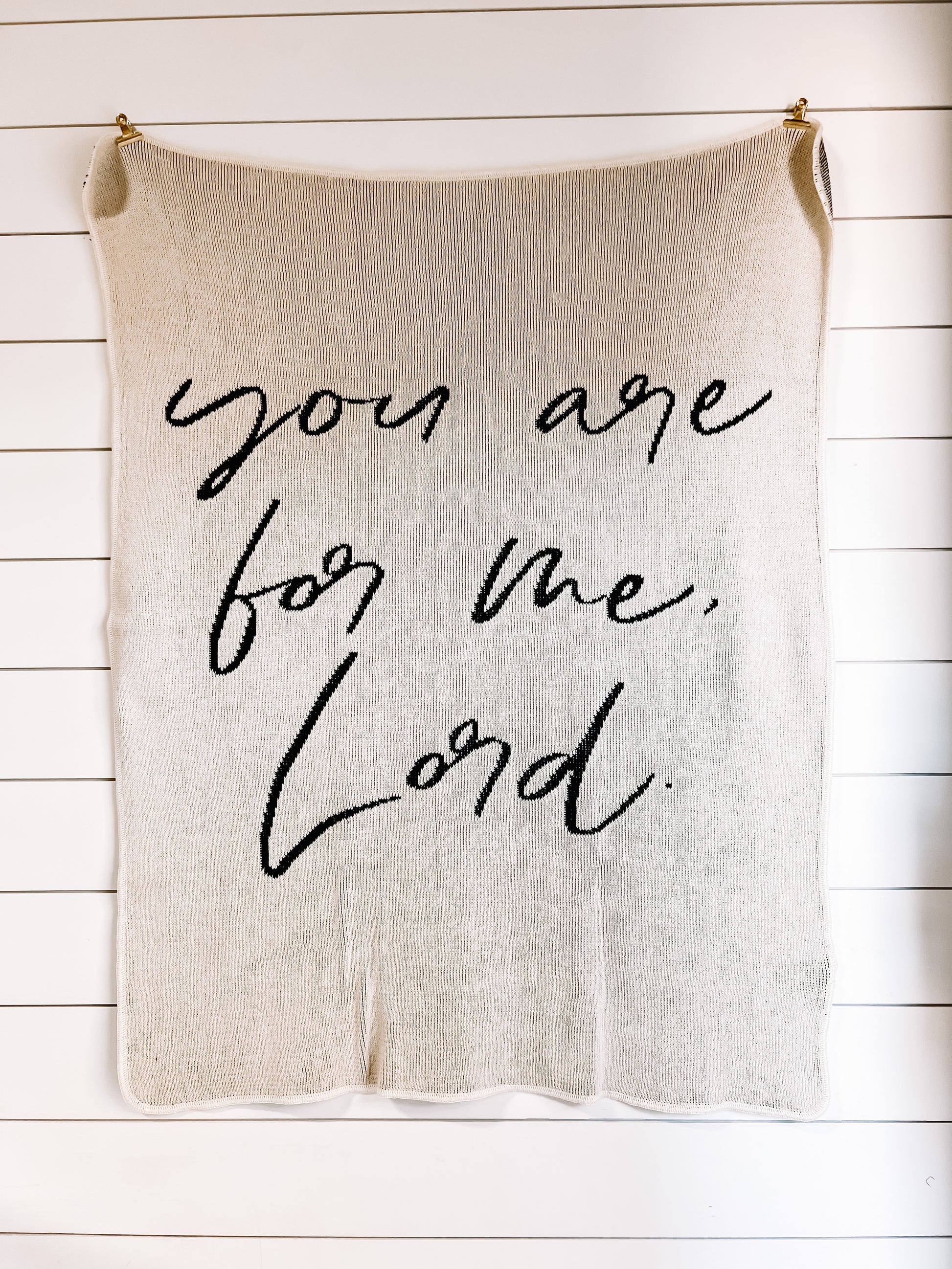 You Are for Me, Lord Recycled Cotton Throw | Made in USA