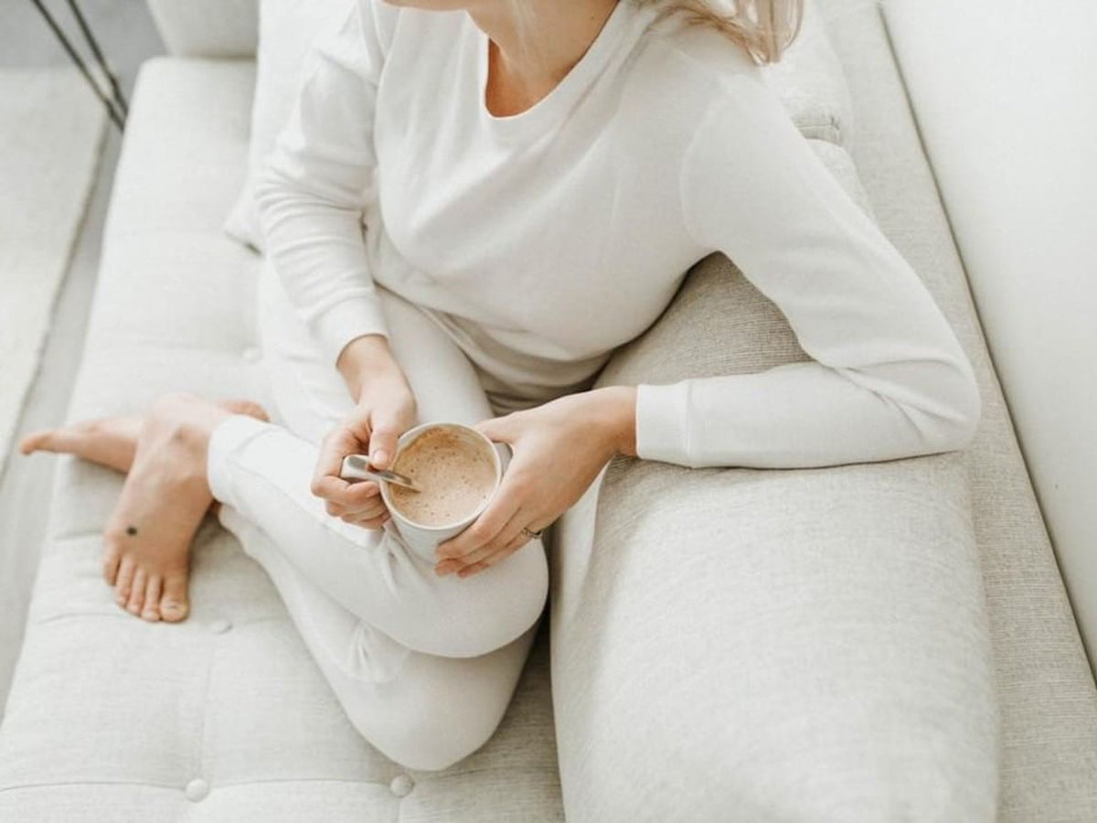 Women's organic cotton thermal pajama set