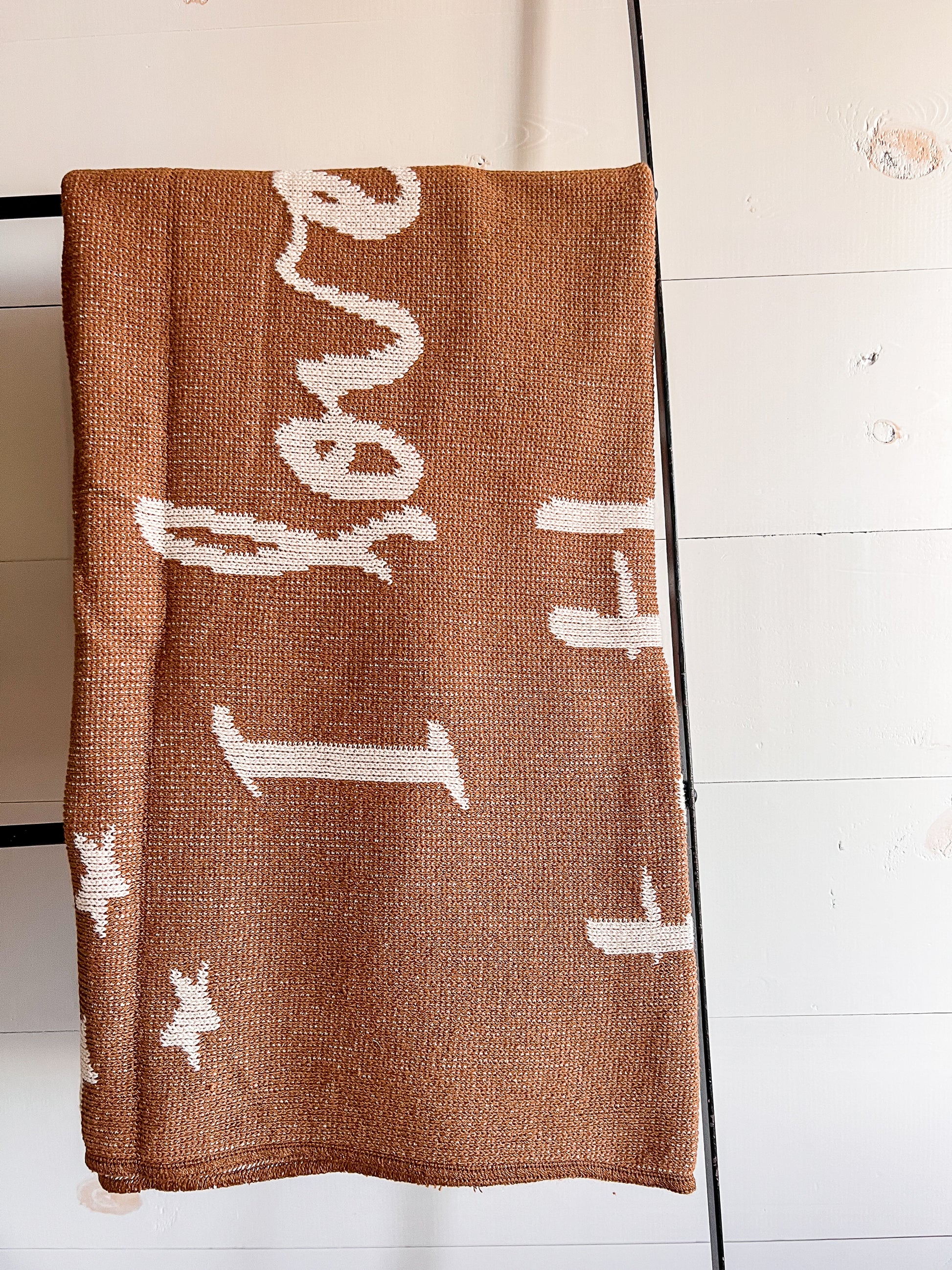 Love You to the Moon and Back Recycled Cotton Throw | Made in USA