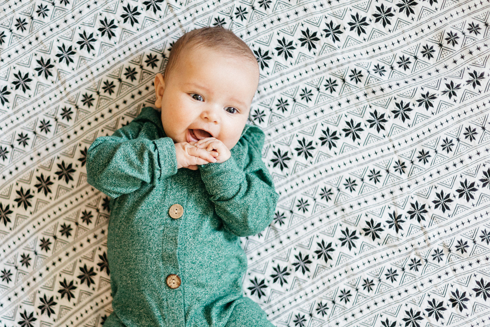 Nordic Winter Organic Swaddle | GOTS Certified Organic Cotton Muslin