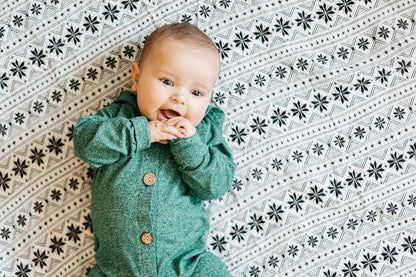 Nordic Winter Organic Swaddle | GOTS Certified Organic Cotton Muslin