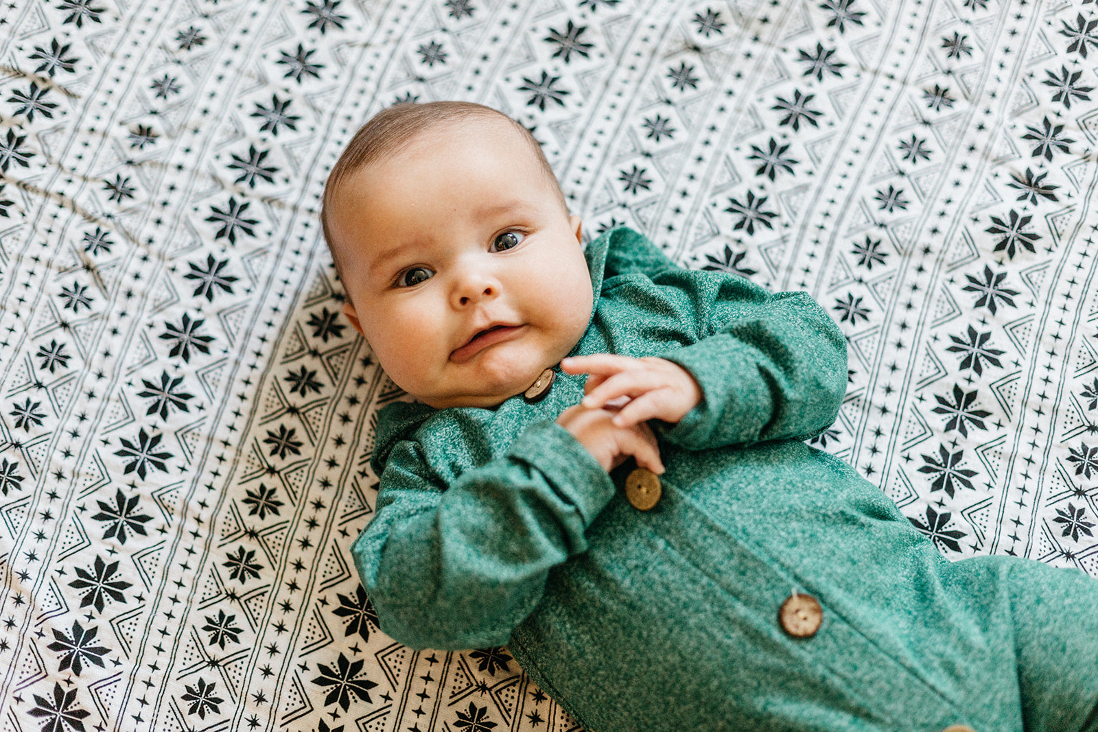 Nordic Winter Organic Swaddle | GOTS Certified Organic Cotton Muslin
