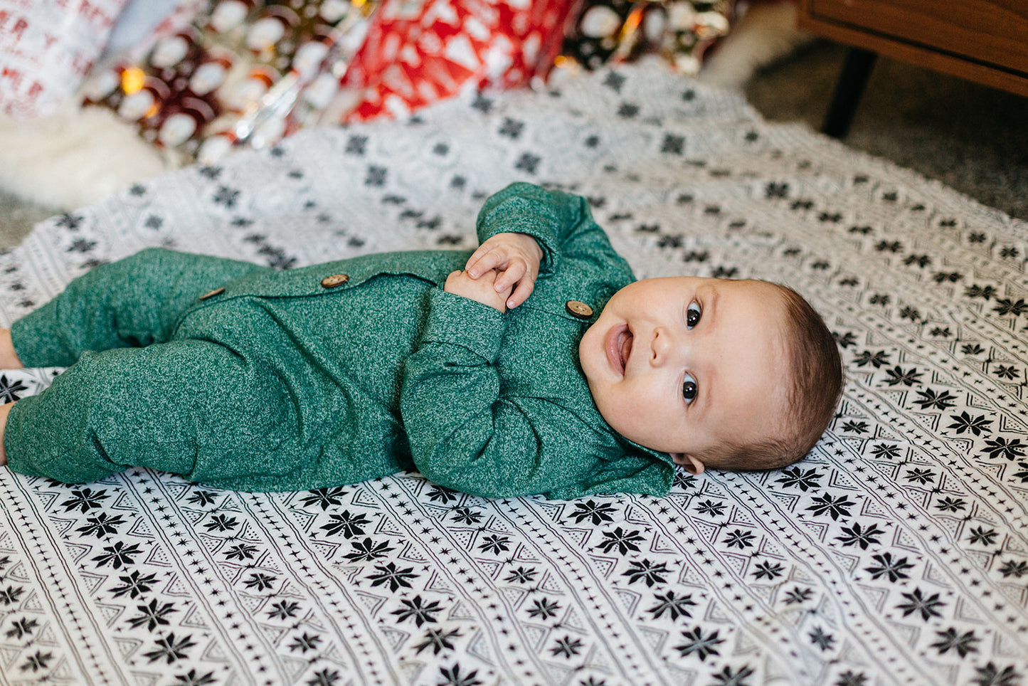 Nordic Winter Organic Swaddle | GOTS Certified Organic Cotton Muslin