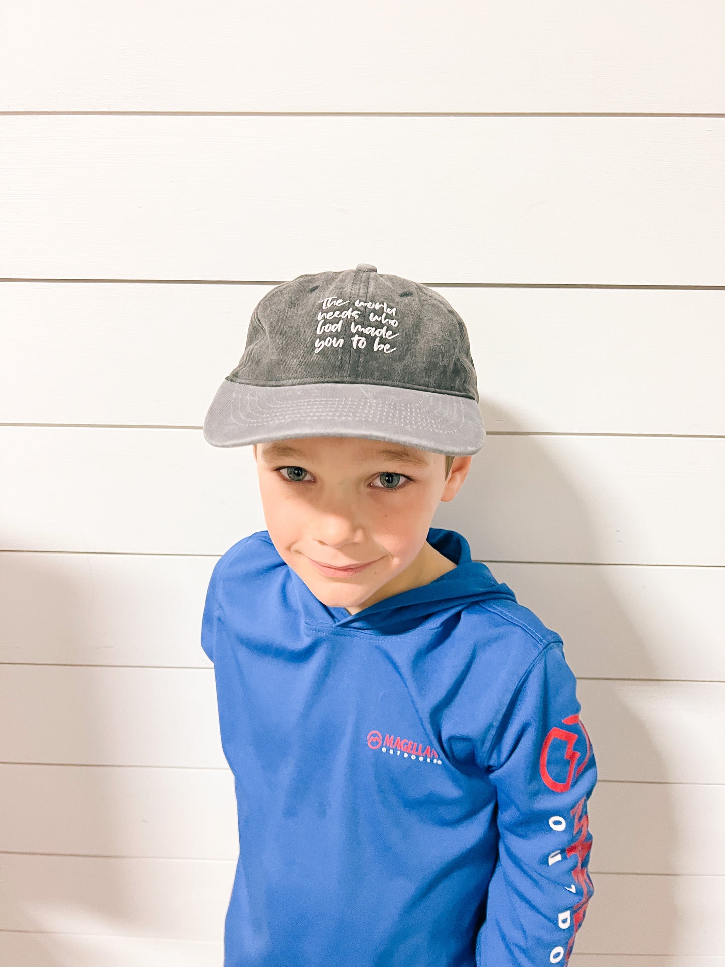 The World needs who God made you to be -  Baseball Cap - Colorblock Black/Gray | 2 sizes