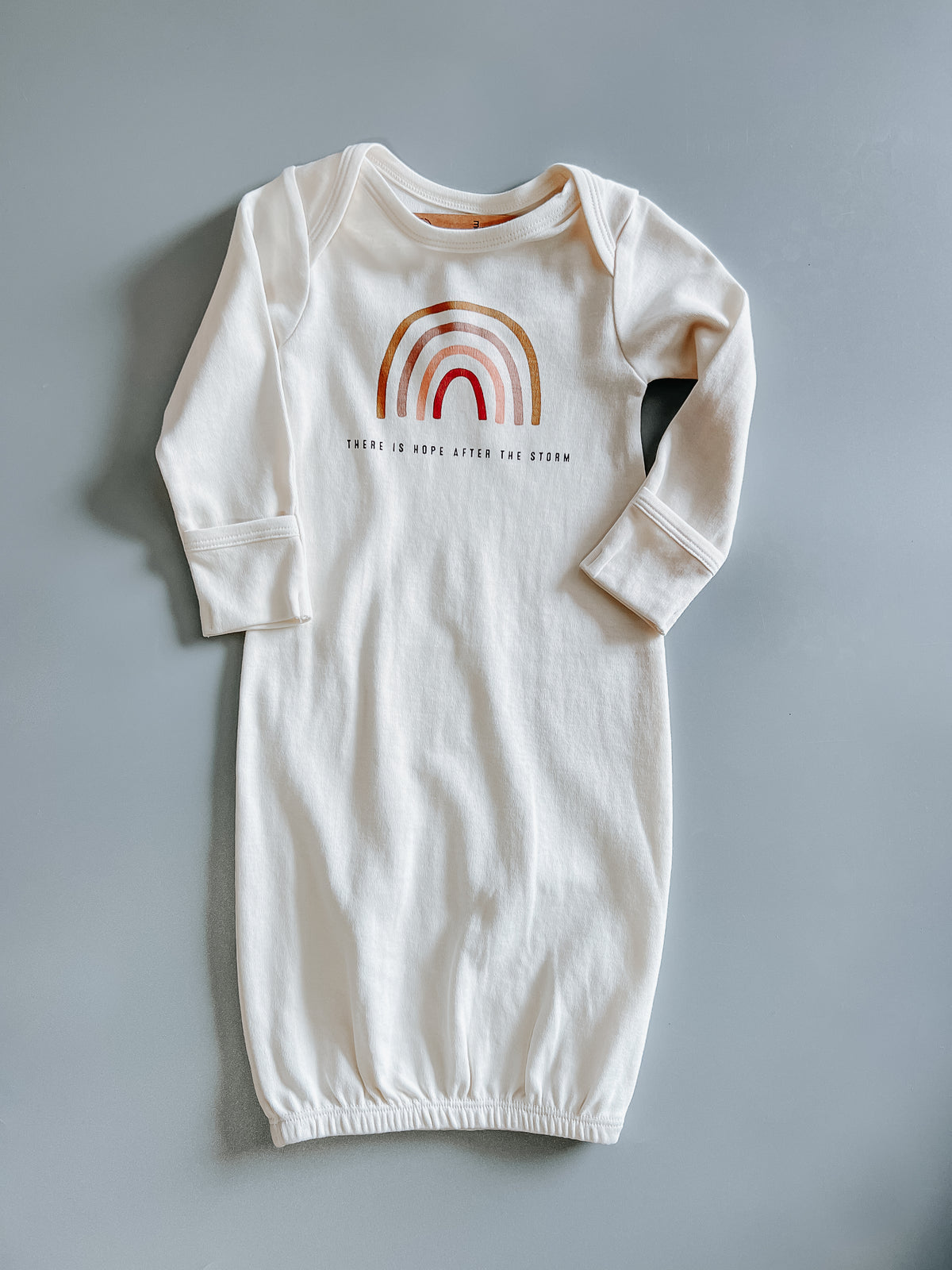 GOTS Certified Organic Cotton Gown + Hat Sets - Inspirational Sayings
