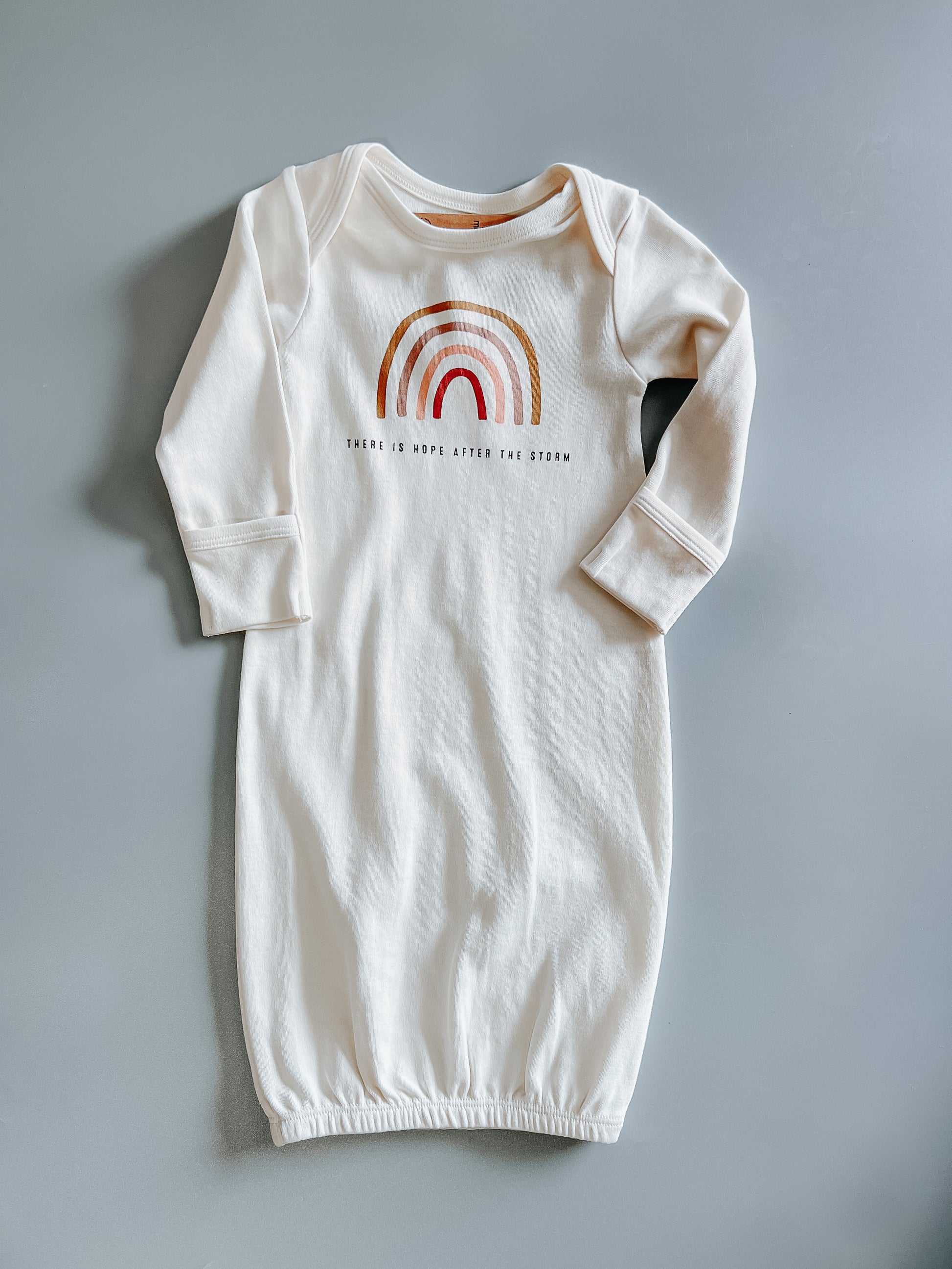 GOTS Certified Organic Cotton Gown + Hat Sets - Inspirational Sayings